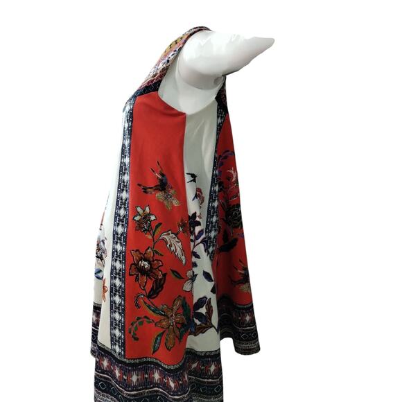 Anthropologie Maeve Women's size Small Colorful Luxury Cirque Swing Cotton Dress - Picture 3 of 12